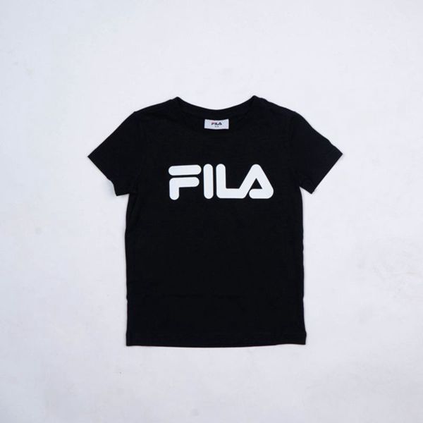 Fila Mono Deckle Boy's T-Shirts - Black,NZ 321-71832